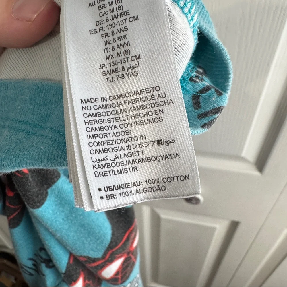 Spotted‎ Zebra x Marvel Spider-Man pajama set size 8